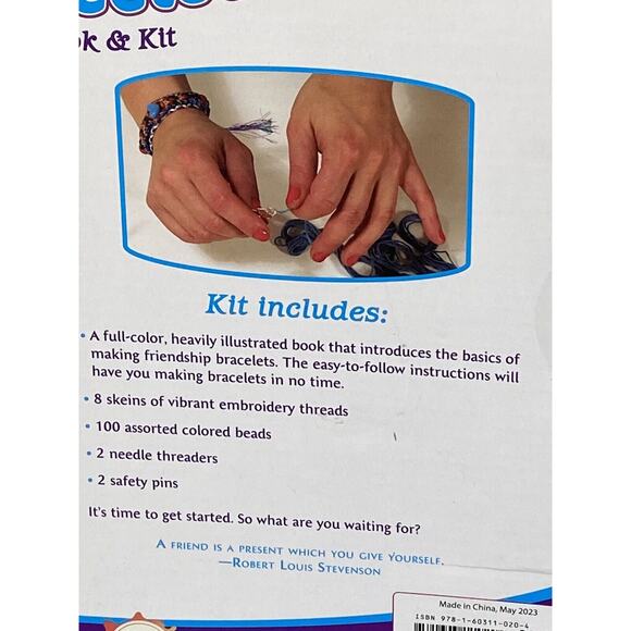 Friendship Bracelet Making Kit With Book Beads Thread DIY Gift Mud Puddle Age 8+ - Picture 8 of 9